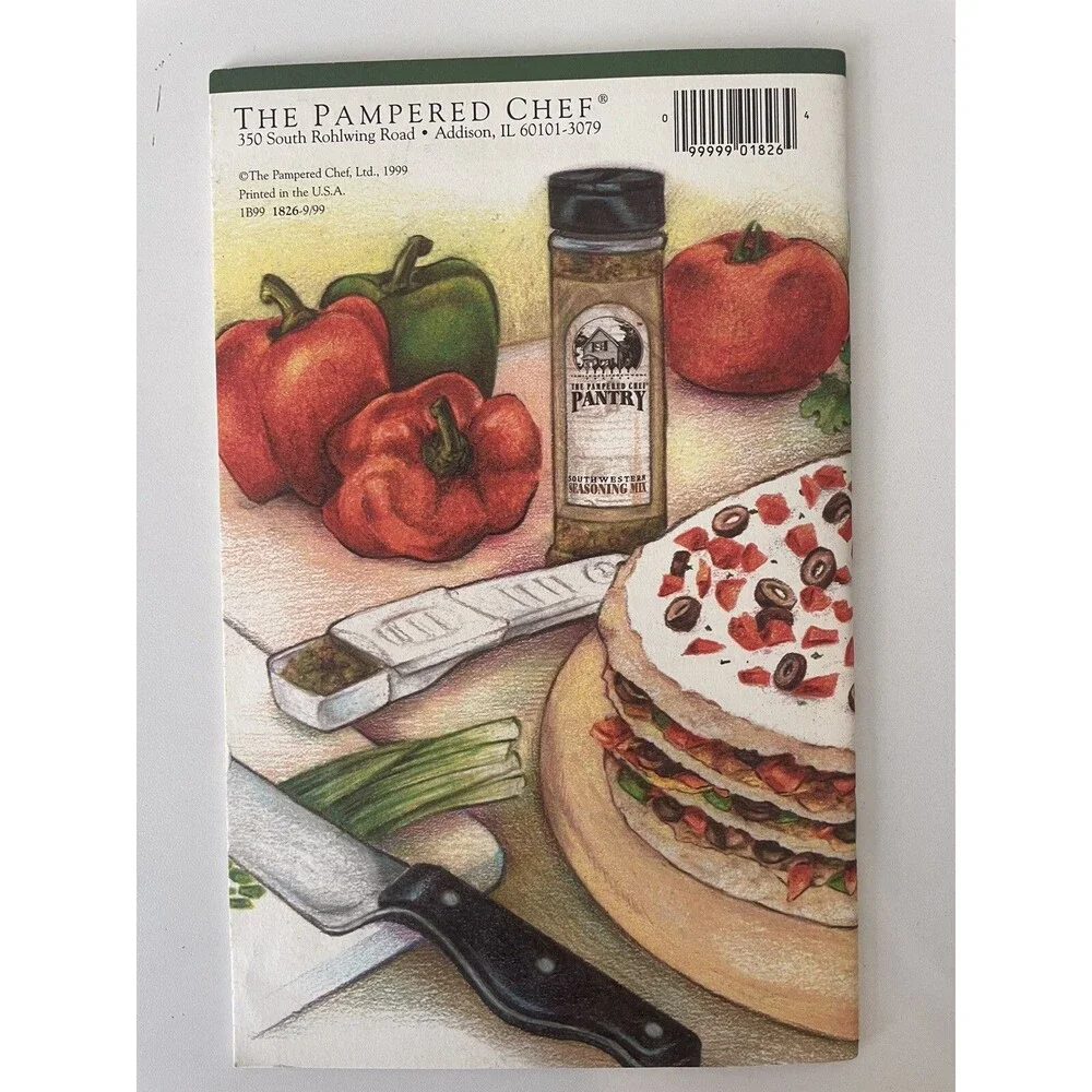 Vintage Lot of 10 Pampered Chef 1994-2001 Light & Simple Recipes Season's Best